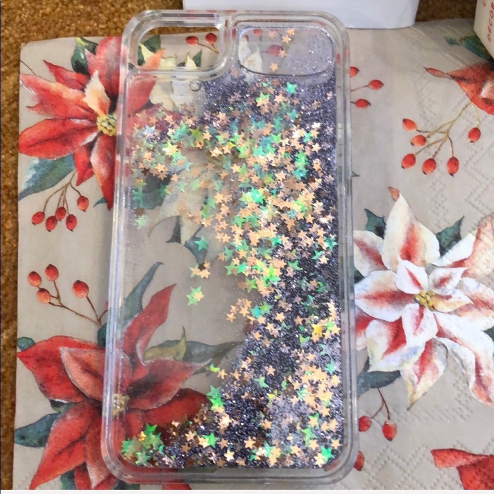 Cylo clear star liquid cell iphone case 6,7, or 8